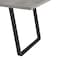 Armen Living Coronado Contemporary Dining Table in Gray Powder Coated Finish with Cement Gray Top LCCDDIBE - alternate 6
